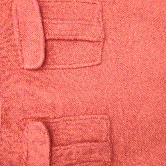 MOTH ANTHROPOLOGIE Orange Wool Boucle Knit Skirt Size Medium - Picture 8 of 8